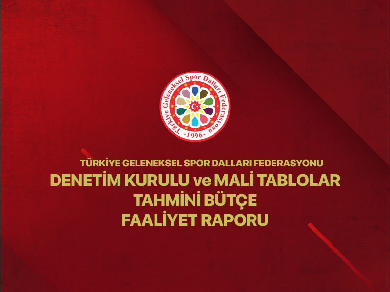 GSDF Denetim Kurulu ve Mali Tablolar Tahmini Bütçe Faaliyet Raporu