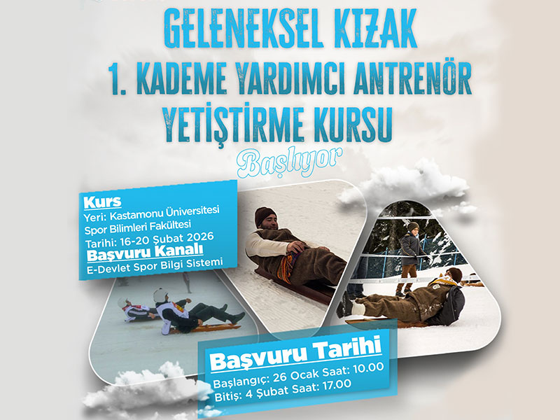 Geleneksel Kızak 1. Kademe Yardımcı Antrenör Yetiştirme Kursu