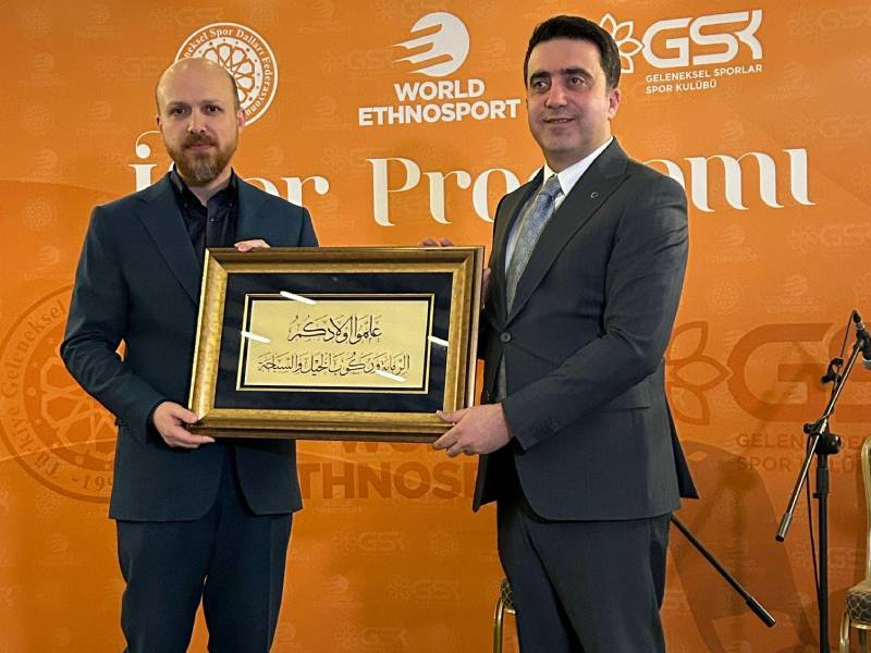 Dünya Etnospor Konf. Bşk Necmettin Bilal Erdoğan, Federasyon Bşk. Abdulhadi Turus